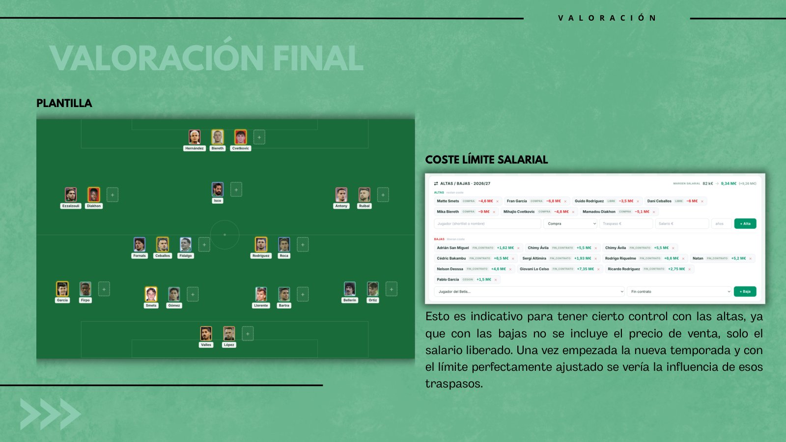 Real Betis Balompié · planificación deportiva