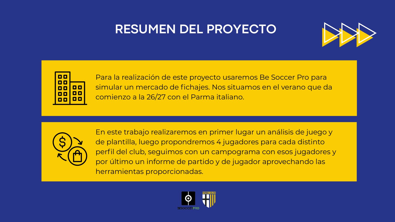 Parma Calcio · preparación de mercado
