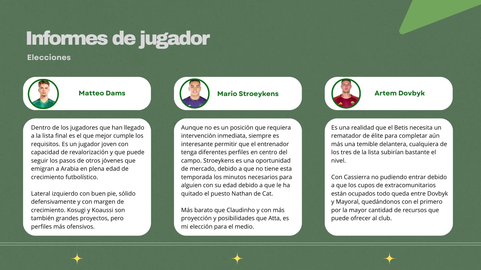 Vídeo análisis · búsqueda de jugadores